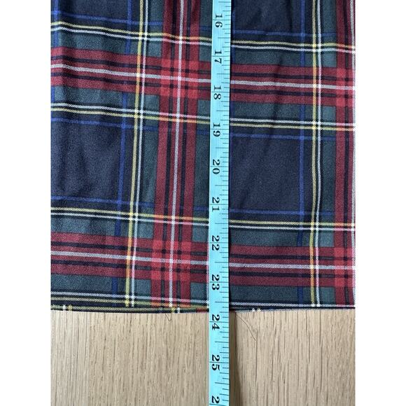 J.Crew Drapey Holiday Plaid Ruffle-Sleeve Top Size Medium 2170 - Picture 4 of 7